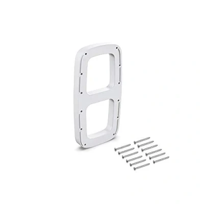 Image of Emuca Lateral Assembly Supplement for Pull Down Hanging Rail, White Colour, Set of 2, 2 u
