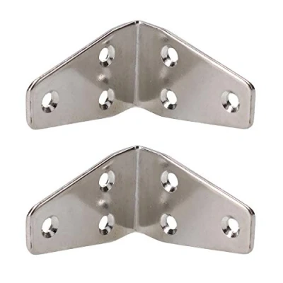 Image of Marine Angle Bracket 90 Degree Brace Stainless Steel 56mm x 25mm 2PK