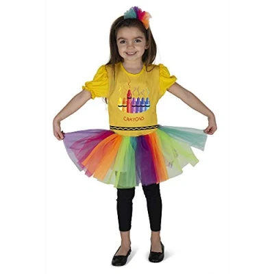 Image of Dress Up America Crayon Box Costume for Kids Product Comes Complete with: and Headband