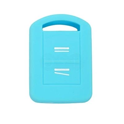 Image of BROVACS Silicone Cover Protector Case Holder Skin Jacket Compatible with OPEL VAUXHALL 2 Button Remote Key Fob CV9621 Light Blue