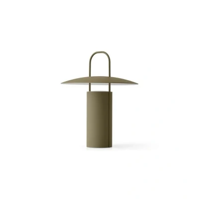 Image of Audo Copenhagen Ray LED table lamp, portable, powder green