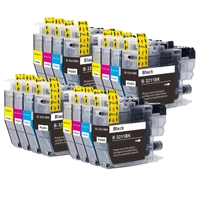 Image of Go Inks 4 Set of Cartridges to replace Brother LC3211 Compatible/non OEM for DCP &amp; MFC Printers (16 Inks)