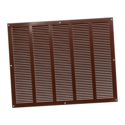 Image of 500mm x 400mm Brown Metal Air Vent Grille