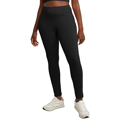 Image of Hanes Women&#039;s Stretch Jersey Legging, Black, XX Large