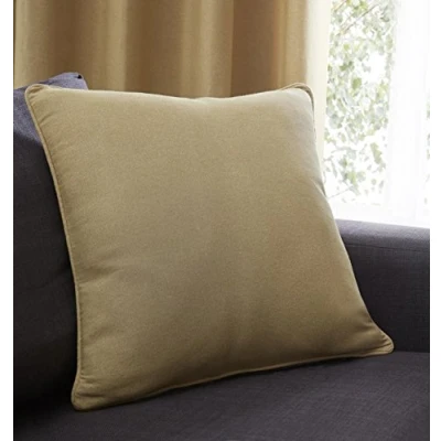 Image of Fusion Sorbonne 100% Cotton Filled Cushion 43x43 cm in Ochre