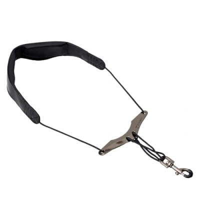 Image of Protec LC305M 24 inch Leather Less Stress Neck Strap with Metal Snap Black