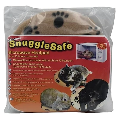 Image of SnuggleSafe Microwave Wireless Heatpad for Pets with Fleece Cover