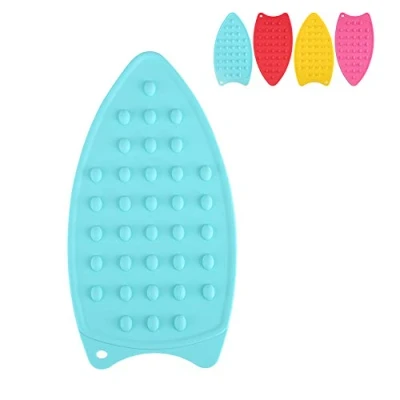 Image of Silicone Ironing Mat, Multipurpose Iron Rest Pad for Board, Hot Safety Protection Anti Slip Heat Resistant (Green)