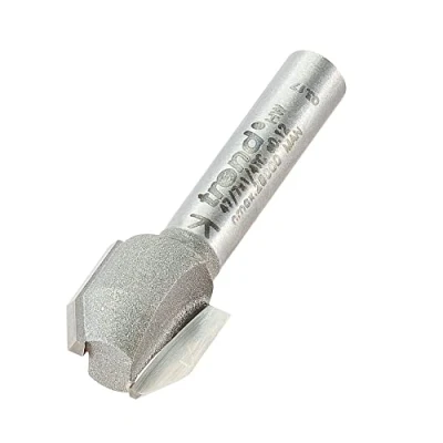 Image of Trend Professional Combi Trimmer Cutter, 60 Degree, 1/4 Inch Shank, 12.7mm Cut Diameter &amp; 9mm Length, Tungsten Carbide Tipped, 47/7X1/4TC