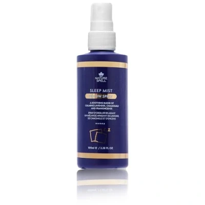 Image of Nature Spell Pillow Spray Sleep Mist for Face, Body &amp; Infused with Hyaluronic Acid Lavender, 100ml, Made In The UK