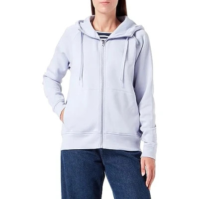 Image of G Star Women&#039;s Premium Core 2.1 Hooded Zip Thru Sweater, Grey (icelandic blue D22727 C235 G081), S