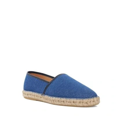 Image of Dune Mens BRONKO Canvas Espadrilles Size UK 9 Flat Heel Blue