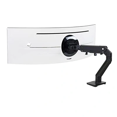 Image of Ergotron HX Mounting kit (articulating arm, desk clamp mount, grommet mount) for LCD display/ curved display (Constant Force motion) matte black screen size: up to 49&quot;