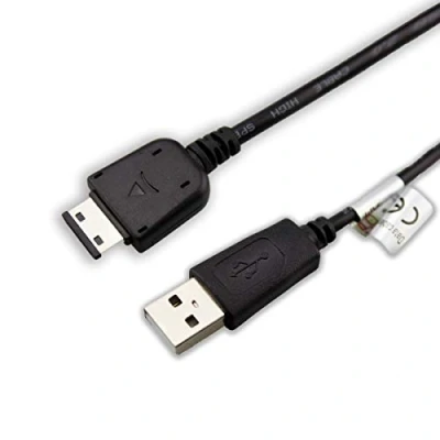 Image of caseroxx USB cable, data cable for Samsung GT E1190, as charging or transfer in black