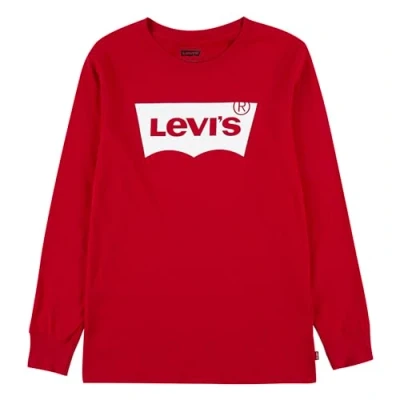 Image of Levi&#039;s Batwing TEE Long sleeved top for kids, Size: 10y, Red/white