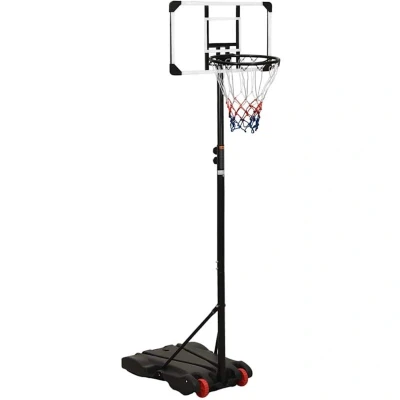 Image of vidaXL Basketball Stand Transparent 216 250 cm Polycarbonate