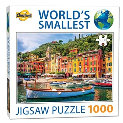 Image of Cheatwell Games 13145 Puzzle World&#039;s Smallest 1000 Piece Jigsaw Portofino