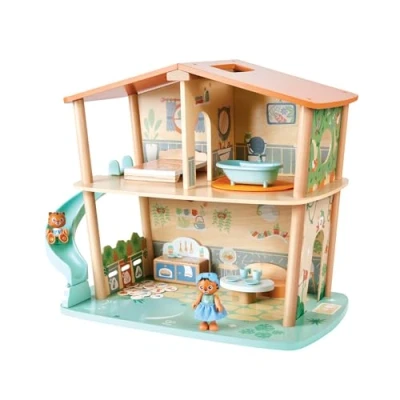 Image of Hape Green Planet Explorers Jungle House with Tigers, Figurine Playset for Kids, 3Y+