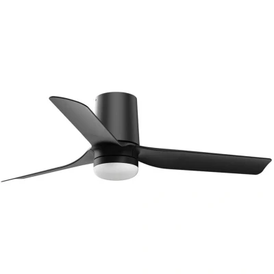Image of Mini Punt Tub Small Led Black DC Ceiling Fan 6 Speed