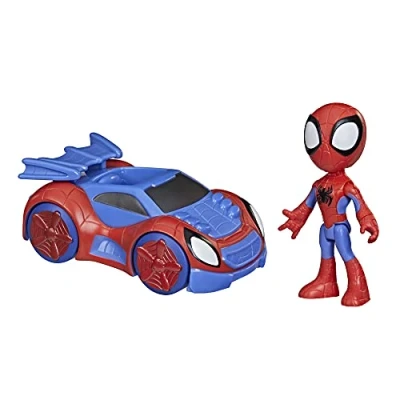Image of Hasbro Marvel F19405X2 Spidey and His Amazing Friends Action Figure Web Speedster Vehicle, for Children from 3 Years, No
