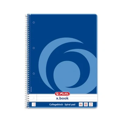 Image of Herlitz A4 80feuilles 10834125 Notebook Notepad Blue