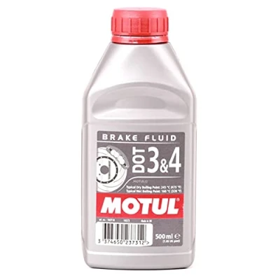 Image of Motul Dot 3 &amp; 4 brake fluid, 0.5 litres