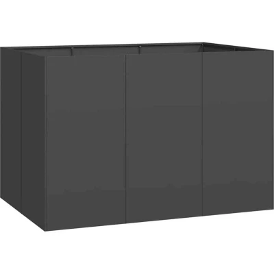 Image of vidaXL Planter Black 120x80x80 cm Steel