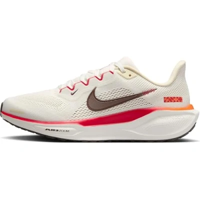 Image of Nike Performance AIR ZOOM Pegasus 41 Road running shoes, Women&#039;s, Size: 3.5, Sail/ironstone/picante red/safety orange/metallic gold