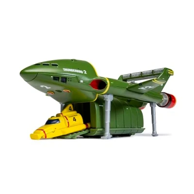 Image of Corgi Diecast Model Cars CC00804 Thunderbirds F.A.B. Collection Thunderbird 2 and 4 Classic Aircraft Collectible for Men &amp; Women Die Cast Vehicle Models Boys Enthusiasts