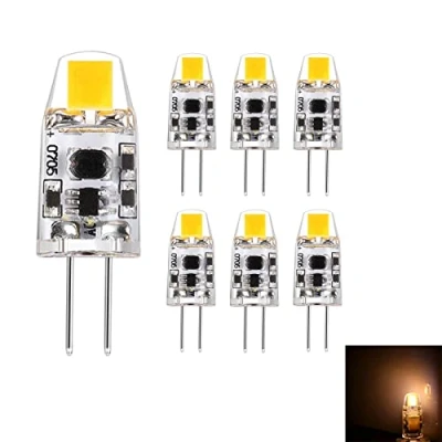 Image of HHZY G4 LED Bulb Dimmable 3W Equivalent To 20W Bi Pin Base Halogen Bulb, 200LM Warm White 3000K AC/DC 12V Light No Flicker Energy Saving Bulbs,Warm