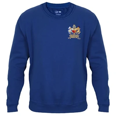 Image of fan originals United Manchester Crest 1968 European Colours Sweatshirt Blue LGE.