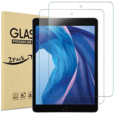 Image of KONDUWANA [2 PACK] 10.2 Inch iPad 9th Generation Screen Protector 2021 / 8th 2020 7th 2019 9H Tempered Glass Bubble Free