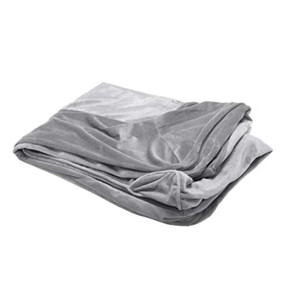Image of FurHaven Replacement Dog Bed Cover Faux Fur &amp; Velvet Sofa Style, Machine Washable Smoke Gray, Jumbo (X Large)