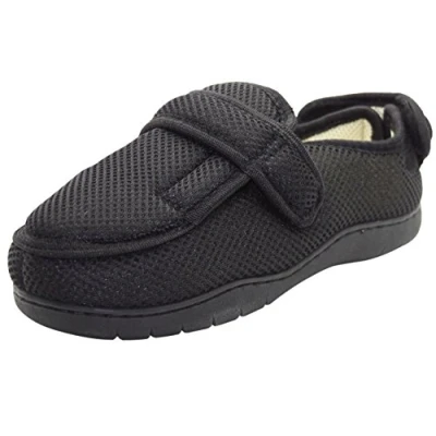 Image of True Face Unisex Mobility Slipper Shoes Black CT 16004 3/4