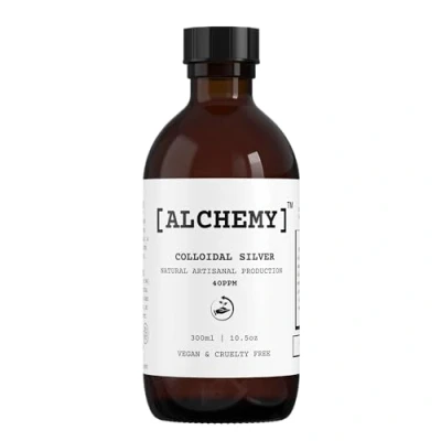 Image of Colloidal Silver Refill 300mL ● 40 PPM Superior Concentration, Artisanal Production, Better Results Made in The UK [Alchemy] Natural