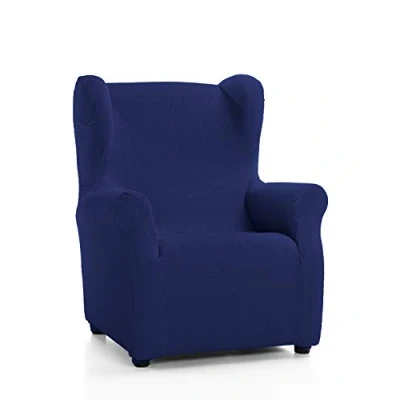 Image of Martina Home Armchair Cover, Fabric, Navy, Wingchair