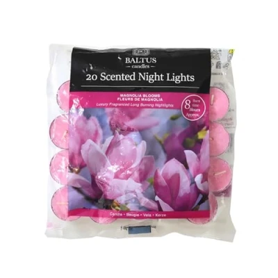 Image of Baltus 20pc Scented Tealights Night Candle Magnolia Blooms 8hrs Burning Time