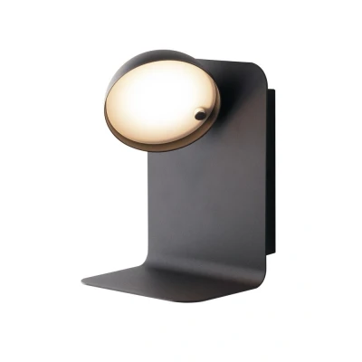 Image of Boing Integrated LED Swivel Wall Reading Lamp With Usb, Black, 4000K