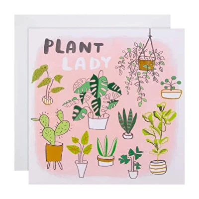 Image of Hallmark Keep in Touch Card Studio Ink &#039;Plant Lady&#039; Design