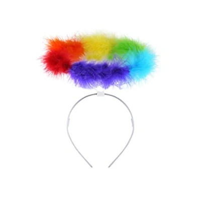 Image of HENBRANDT Gay Pride Rainbow Halo Headband Fancy Dress Accessory Event