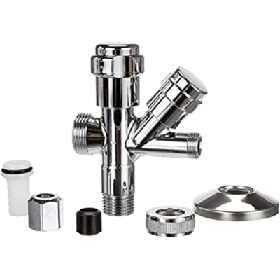 Image of Grohe WAS 41073000 Combination Angle Valve 1/2 Inch