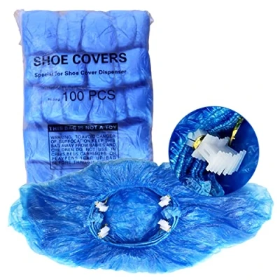 Image of Disposable Shoe Covers for Use with Model G BD001T Booties Dispenser Automatic Cover (100 pack)