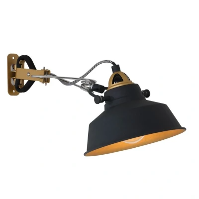 Image of Steinhauer Nové wall light with a plug, black
