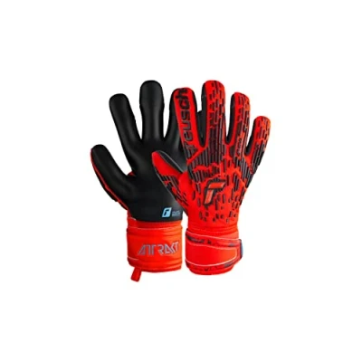 Image of Reusch Attrakt Gloves Bright Red/Future Blue/Bla 9.5