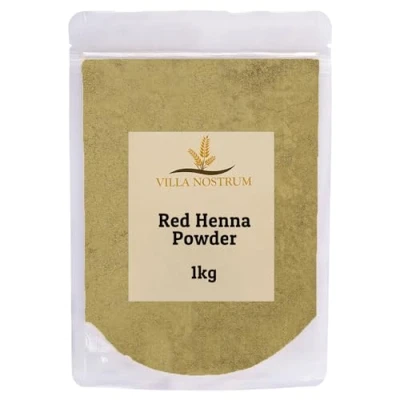 Image of Red Henna Powder 1kg for Hair Dye, Dye Men/Women by Villa Nostrum