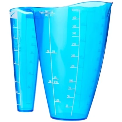 Image of Colourworks CW2IN1MJUGBLU 2 in 1 Plastic Measuring Jug for Dry and Liquid Ingredients, Blueberry, 500 ml