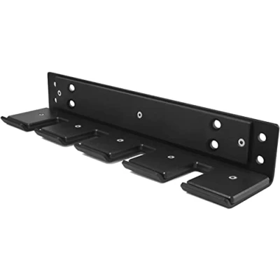 Image of Yes4All Vertical Wall Mounted Olympic Barbell Holder for 4 Bars Storage Rack Hanger Home Gym