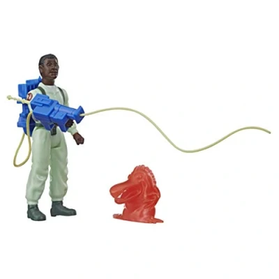 Image of Ghostbusters Kenner Classics Winston Zeddemore and Chomper Ghost Retro Action Figure Toy with Accessories Great Gift for Collectors Fans