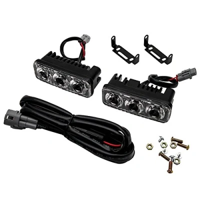 Image of Daytime Running Light MASO 2x 3 LED High Power Car White DRL Fog Lamp Waterproof 12V