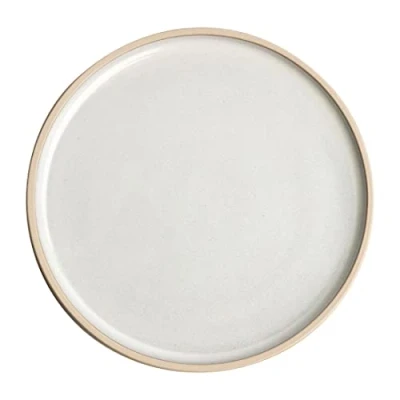 Image of Olympia Canvas Flat Round Plate Murano White 180mm (Pack of 6)